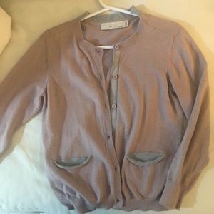 Stella McCartney KIDS mauve cardigan with pockets